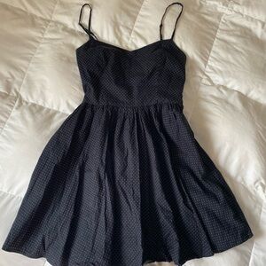 Lucca Couture Black Mini Dress with White Dots